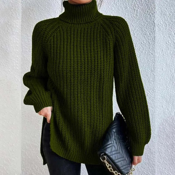 Stylish Knitted Turtleneck Jumper