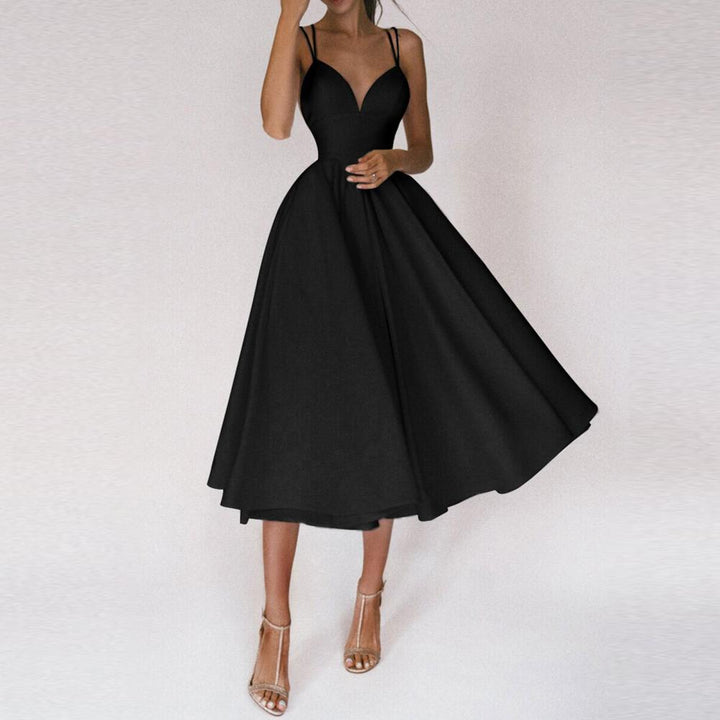Elegant V-Neck Formal Dress