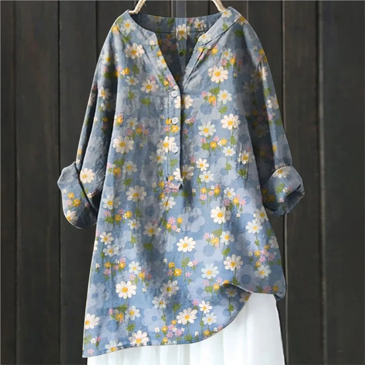 Chic Floral Elegance Blouse