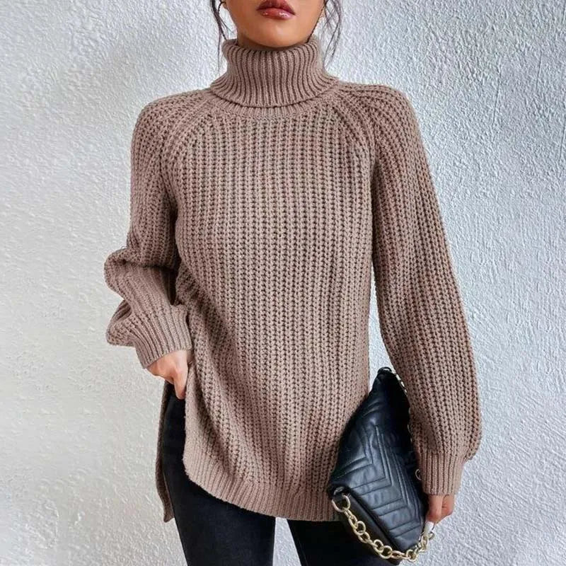 Stylish Knitted Turtleneck Jumper