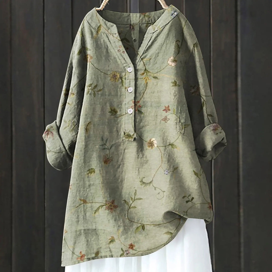 Chic Floral Elegance Blouse