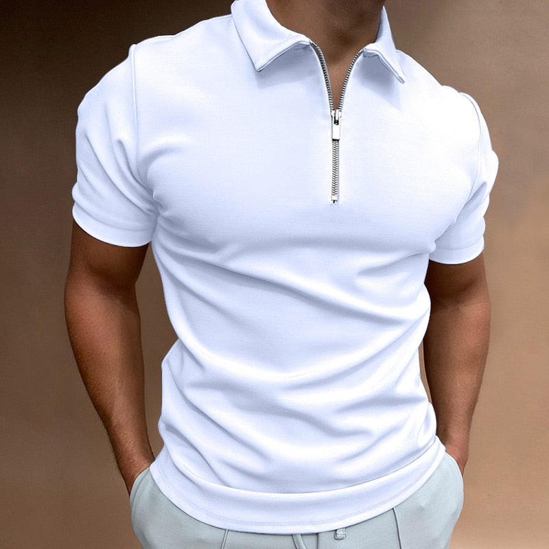 Stylish Zip-Up Polo for Effortless Elegance