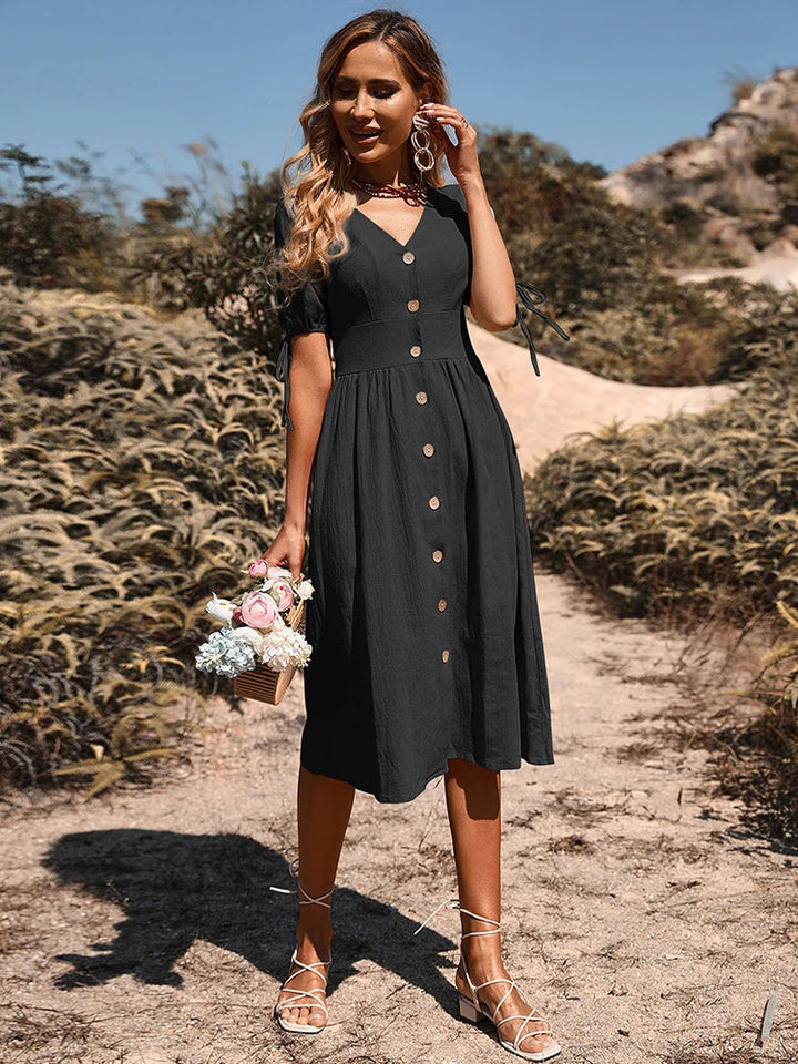 Trendy Casual Midi Dress for Effortless Chic