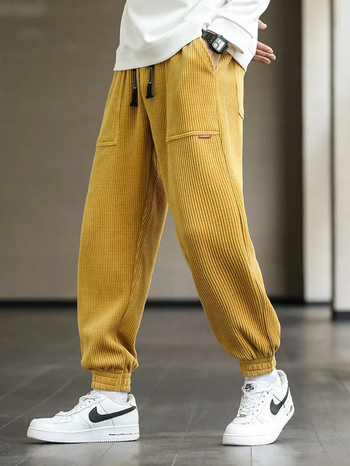 Cozy Winter Corduroy Joggers for Men