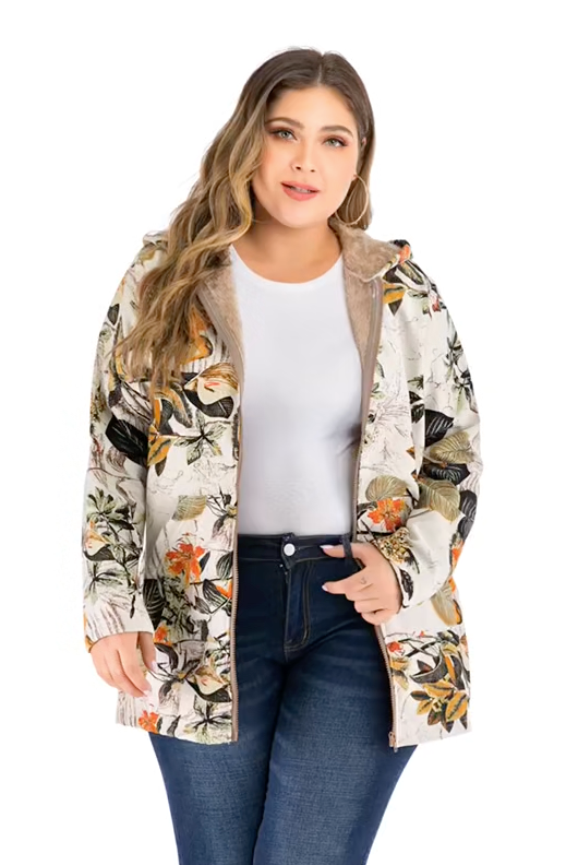 Chic Vintage-Style Cosy Jacket