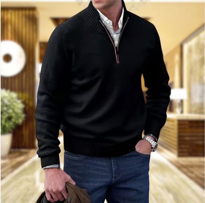 Stylish Polished Zip-Up Sweater
