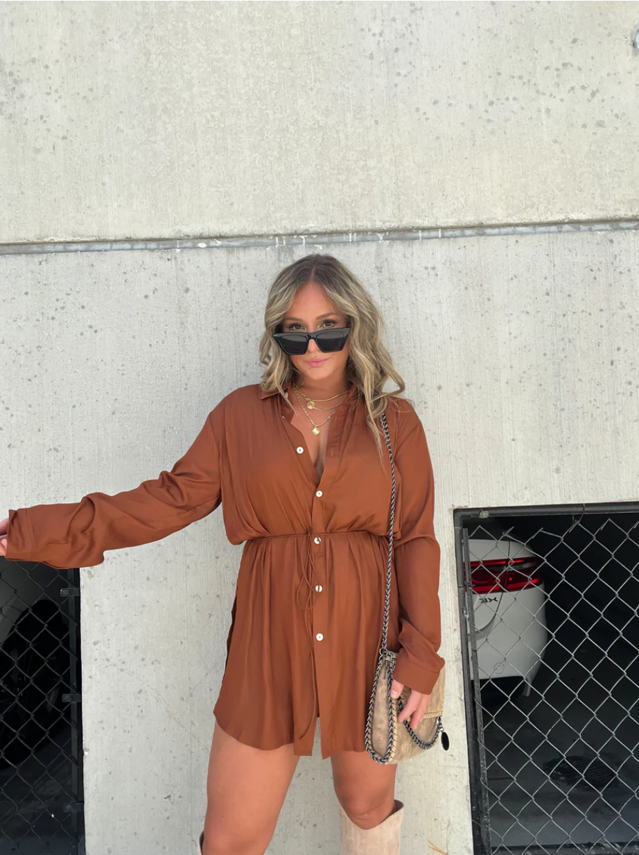 Luxury Satin Sleepwear Dress