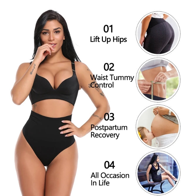 High-Waisted Shaping Thong