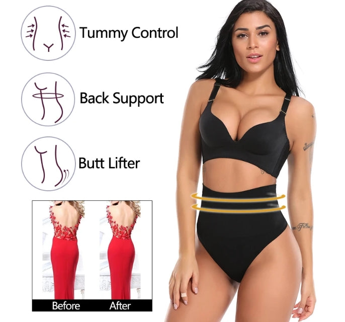 High-Waisted Shaping Thong