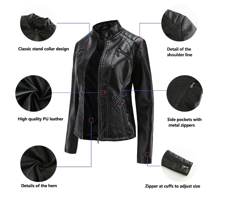 Timeless Leather Biker Jacket