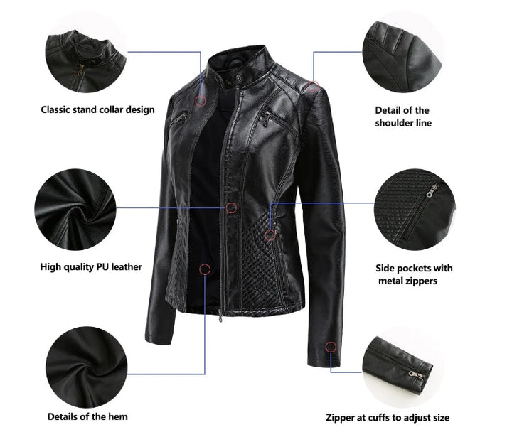 Timeless Leather Biker Jacket