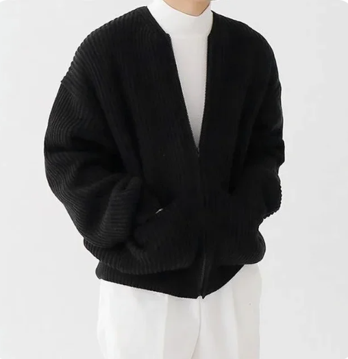 Stylish Men's Zippered Cardigan for Ultimate Comfort