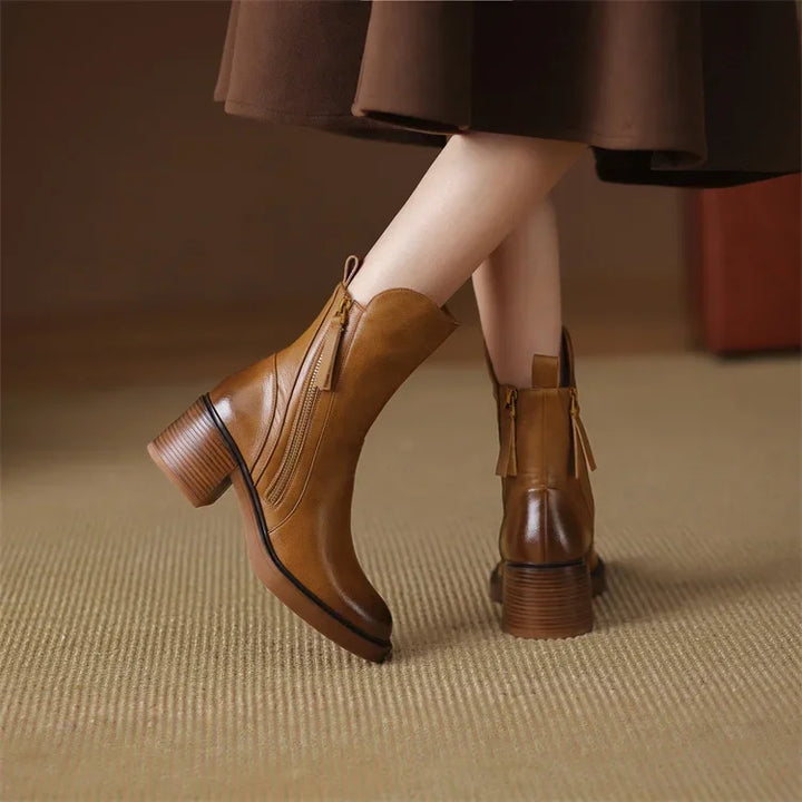 Luxurious Leather Ankle Boots