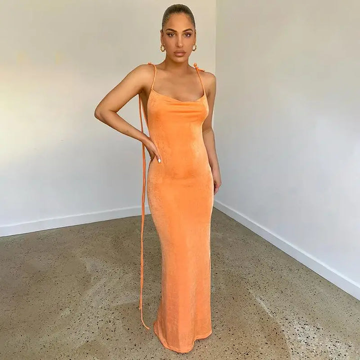 Alluring Backless Summer Dress for Effortless Elegance