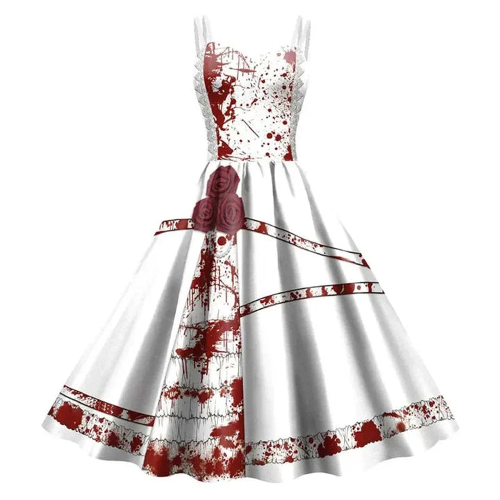 Chic Gothic Floral Dress