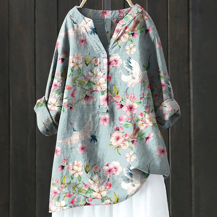 Chic Floral Elegance Blouse