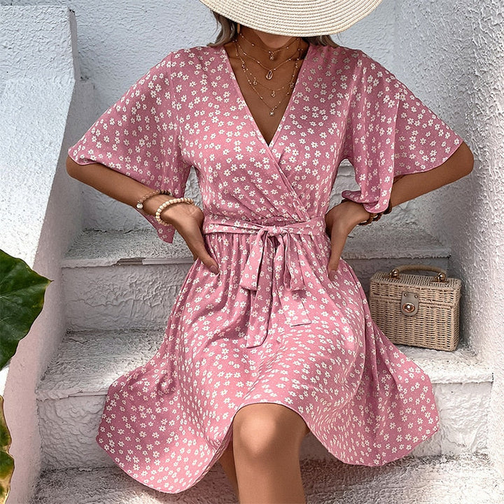 Delightful Floral Mini Dress