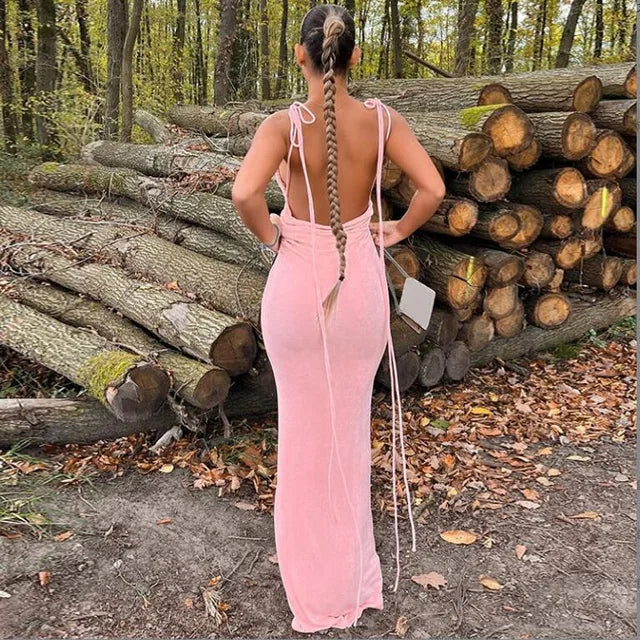 Alluring Backless Summer Dress for Effortless Elegance