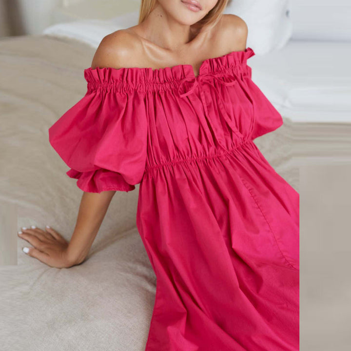 Chic Off-Shoulder Mini Dress for Effortless Elegance