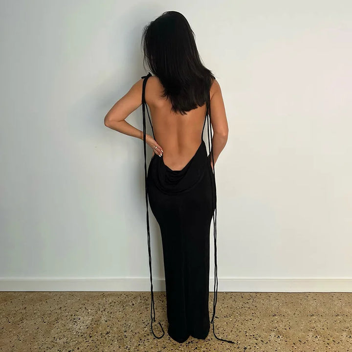 Alluring Backless Summer Dress for Effortless Elegance