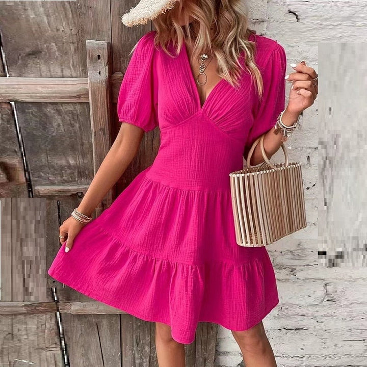 Charming Mini Dress with Delightful Ruffles