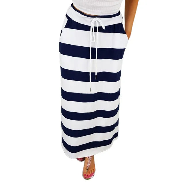 Trendy Striped Maxi Skirt for Effortless Style