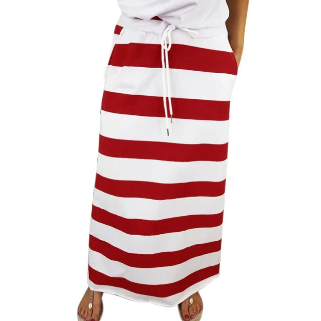 Trendy Striped Maxi Skirt for Effortless Style