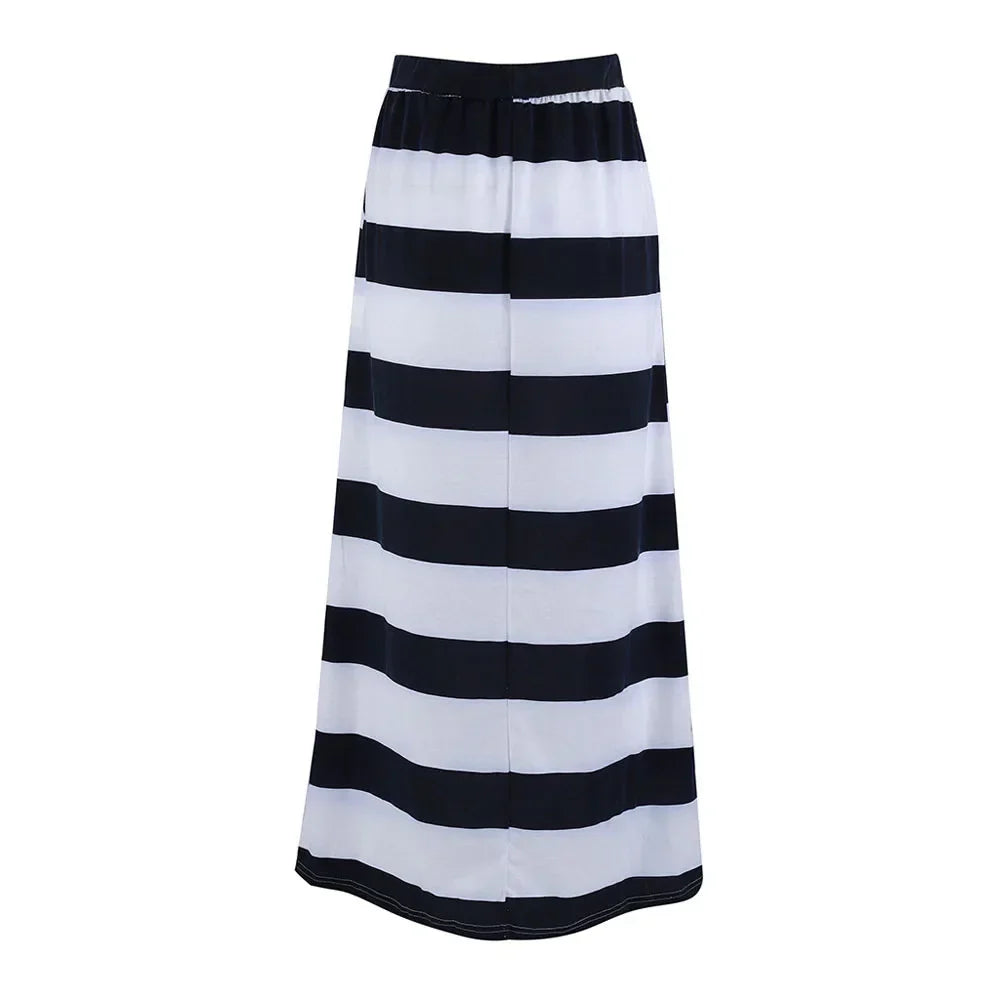 Trendy Striped Maxi Skirt for Effortless Style