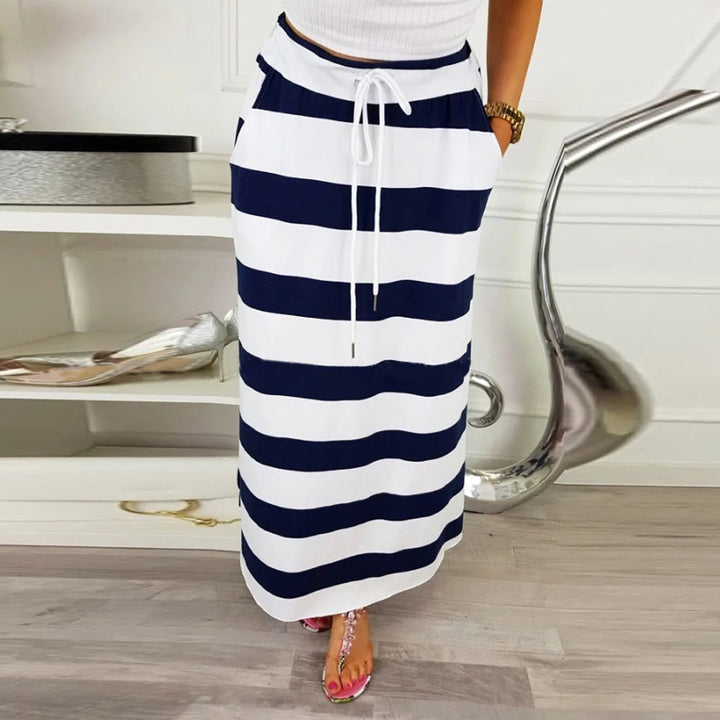 Trendy Striped Maxi Skirt for Effortless Style