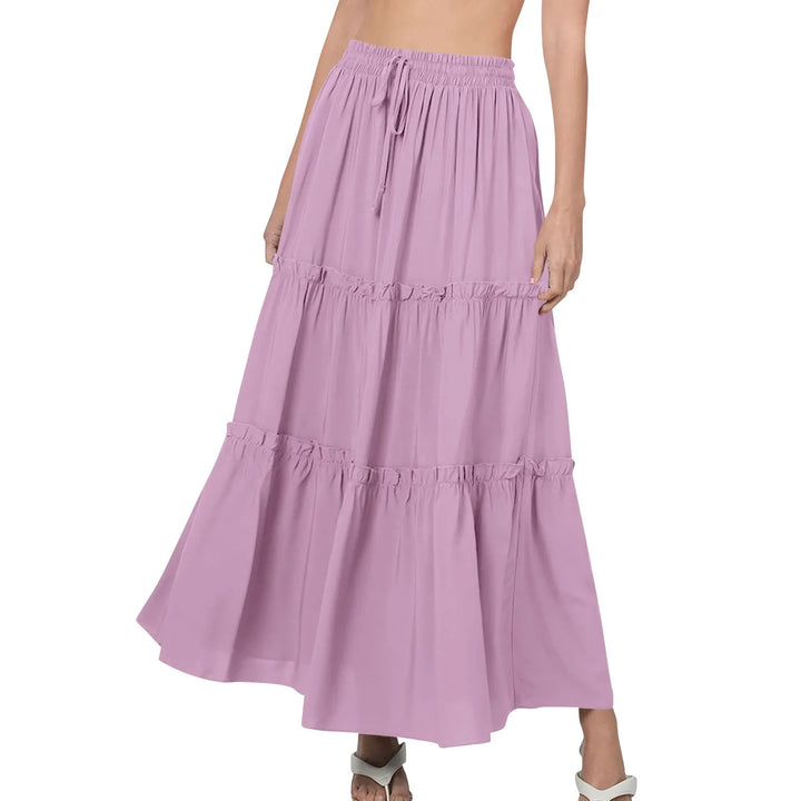 Flowy Tiered Maxi Skirt for Effortless Elegance