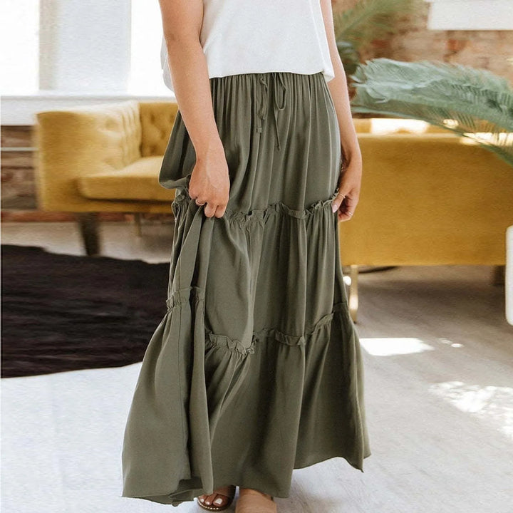 Flowy Tiered Maxi Skirt for Effortless Elegance