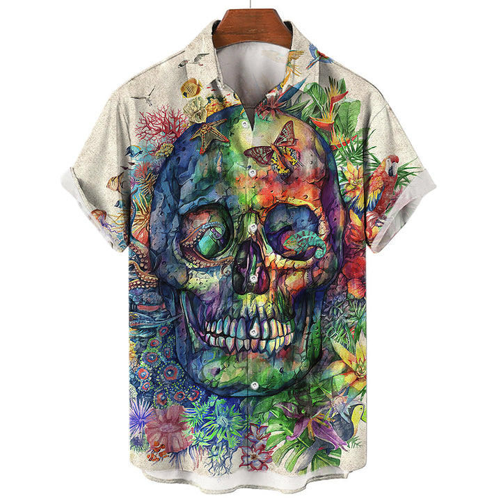 Aloha Vibes Skull T-shirt