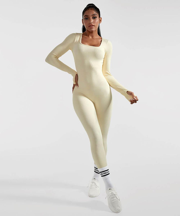 Luxurious Long Sleeve Seamless Bodysuit for Women