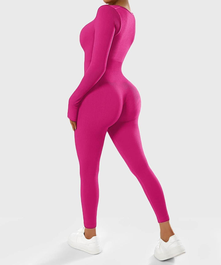Luxurious Long Sleeve Seamless Bodysuit for Women