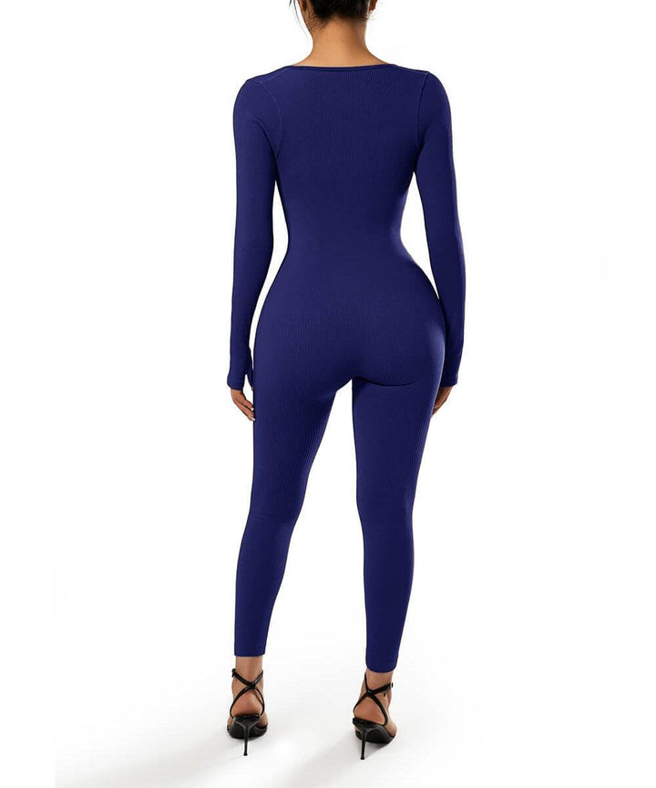 Luxurious Long Sleeve Seamless Bodysuit for Women