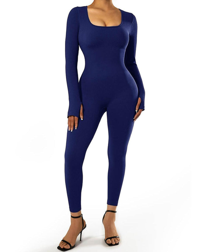 Luxurious Long Sleeve Seamless Bodysuit for Women