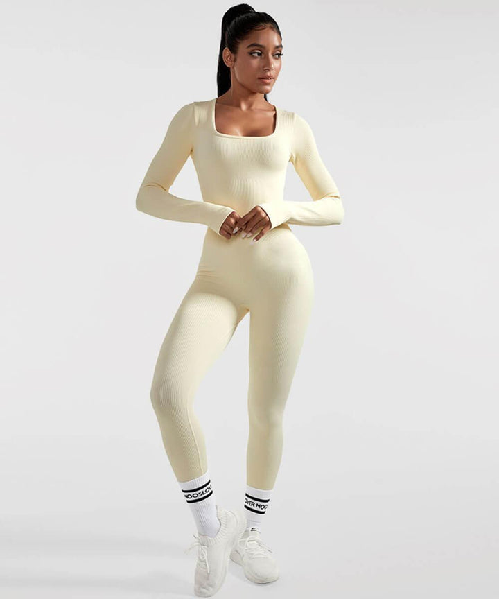 Luxurious Long Sleeve Seamless Bodysuit for Women