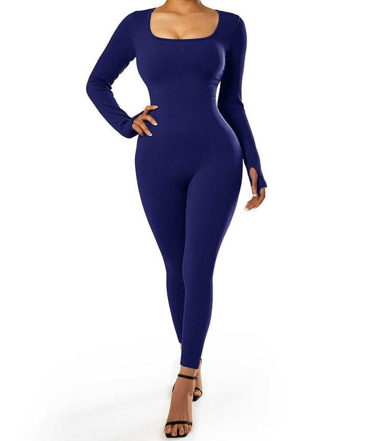 Luxurious Long Sleeve Seamless Bodysuit for Women