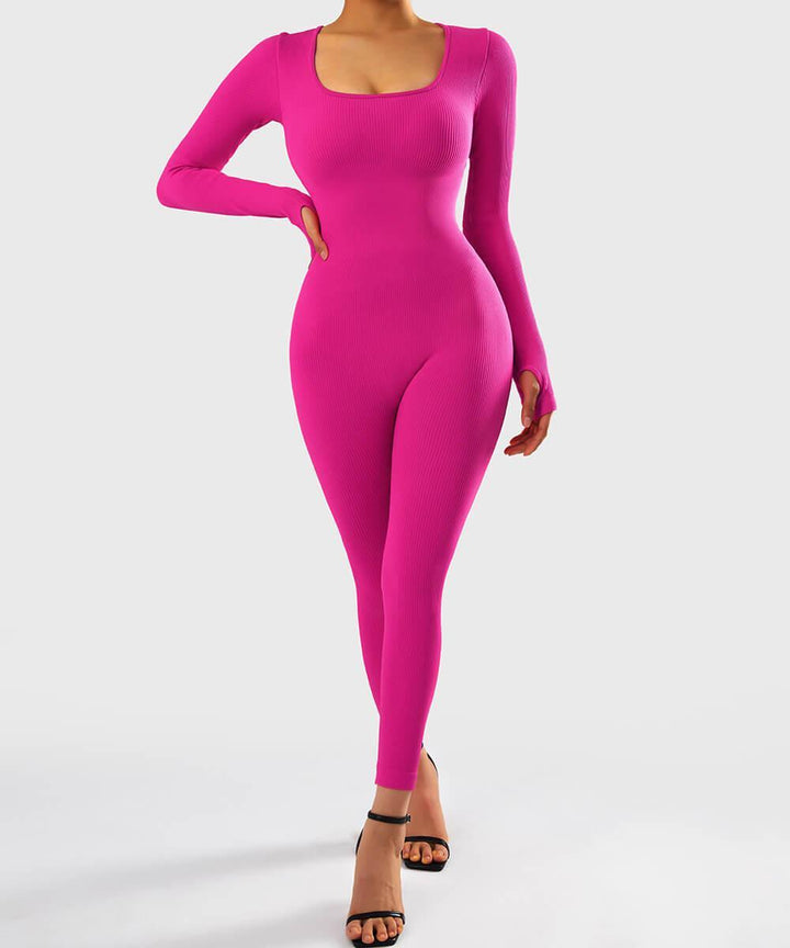 Luxurious Long Sleeve Seamless Bodysuit for Women