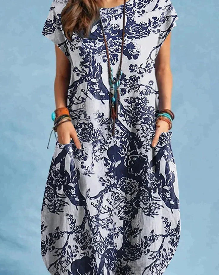 Timeless Elegance Vintage Midi Dress