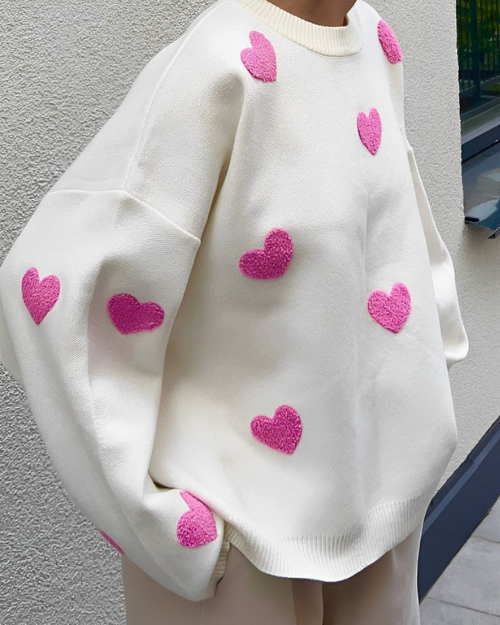 Heartfelt Embroidered Sweater