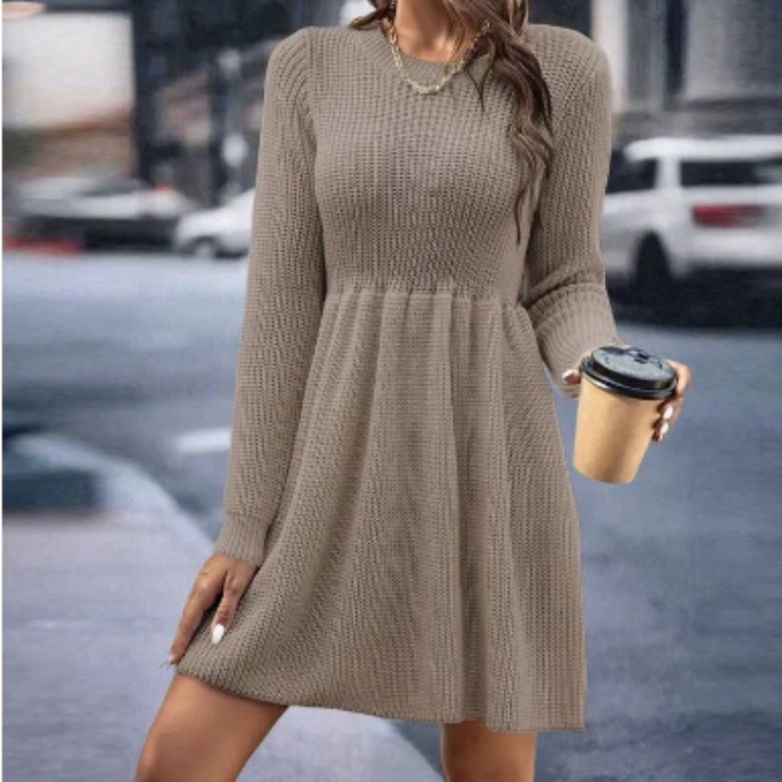 Chic Knitted Mini Dress for a Fashion-Forward Vibe
