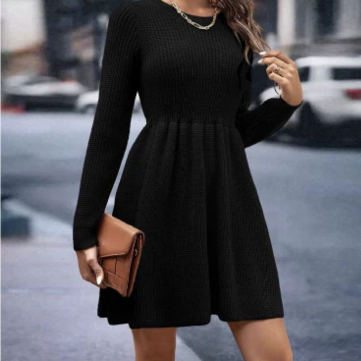 Chic Knitted Mini Dress for a Fashion-Forward Vibe