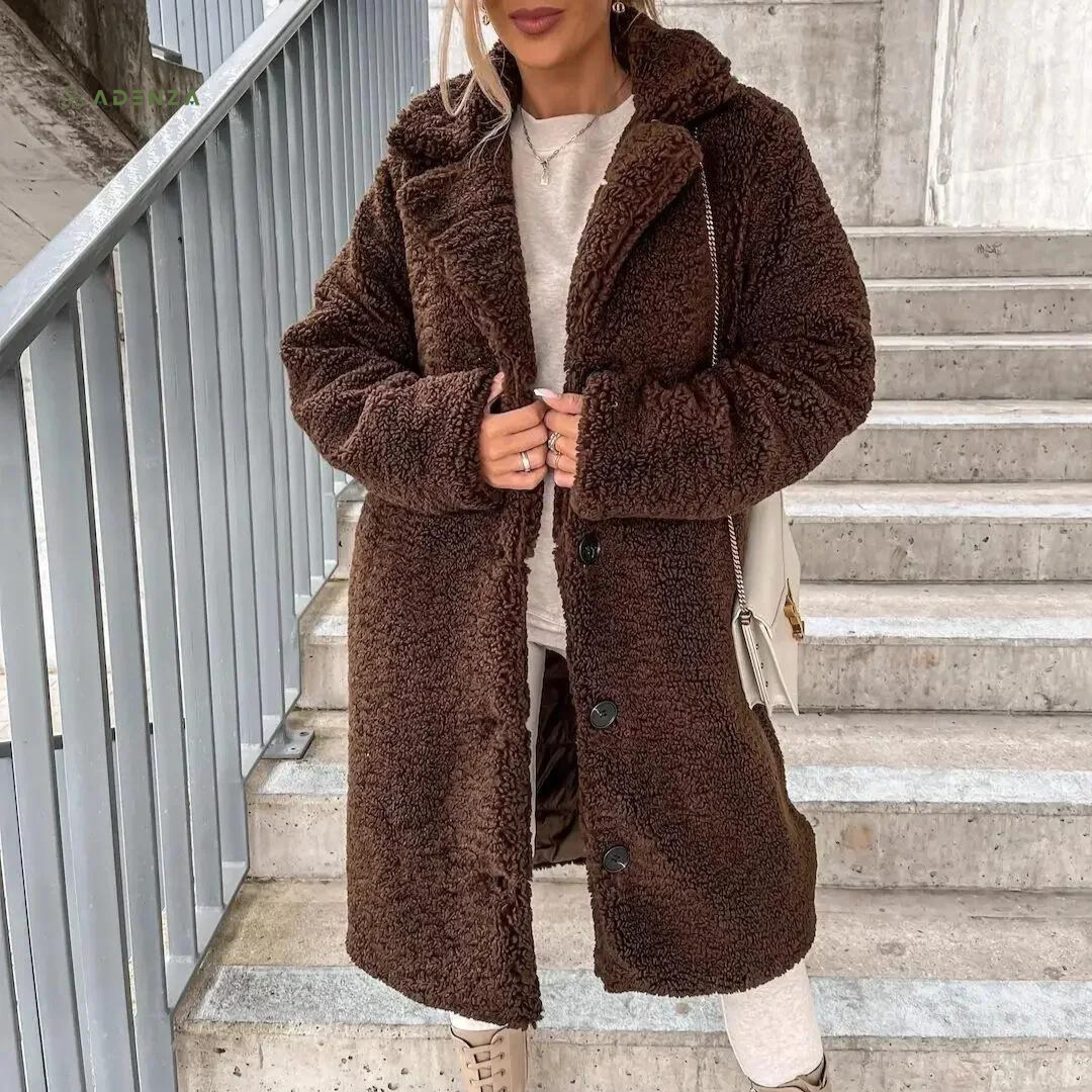 Luxurious Soft Wool Wrap Coat