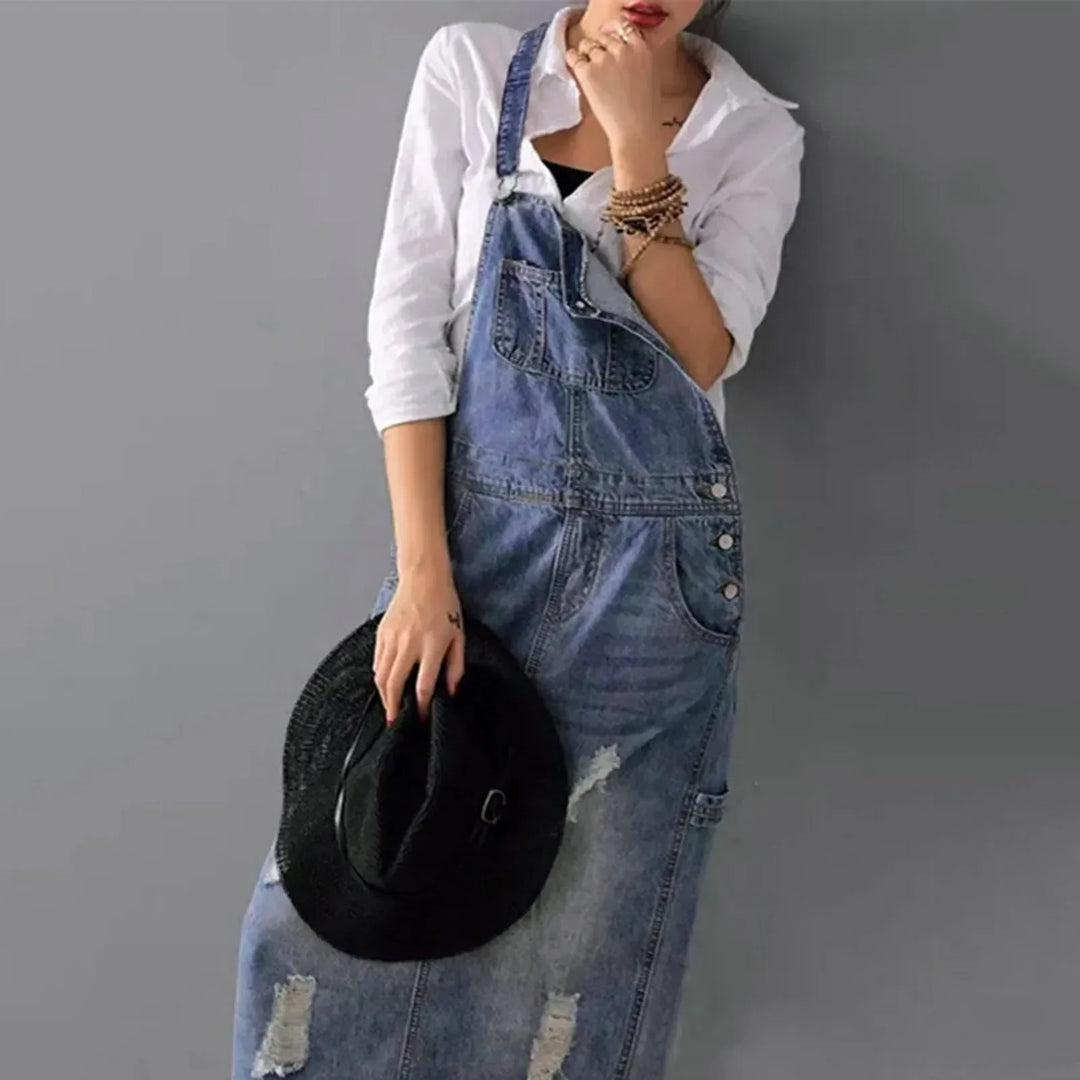 Gorgeous Denim Strappy Dress