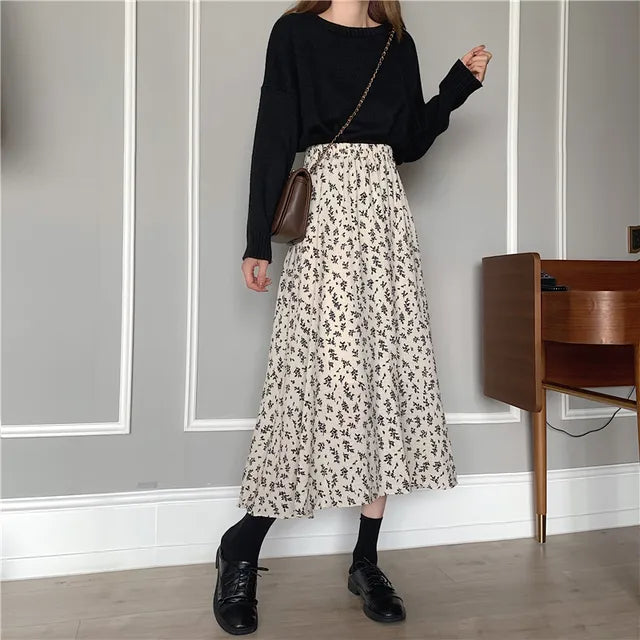 Elegantly Flowing Loose Skirt