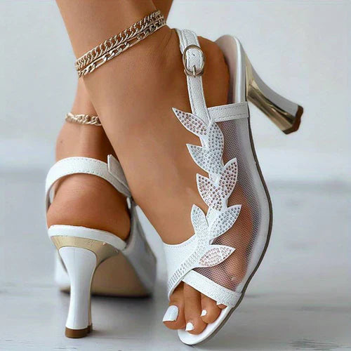 Chic High Heel Sandals with Breathable Mesh for Ultimate Style and Comfort