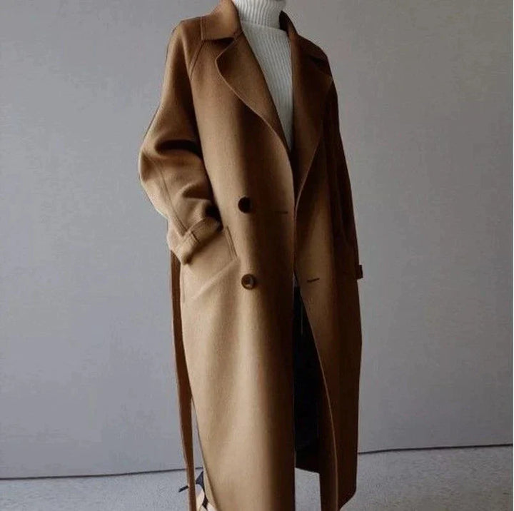 Elevate Your Wardrobe with the Elegant Longline Wool Coat