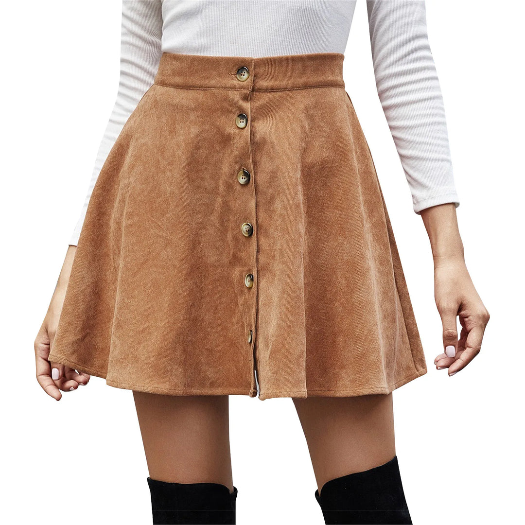 Chic Corduroy Mini Skirt for Effortless Style