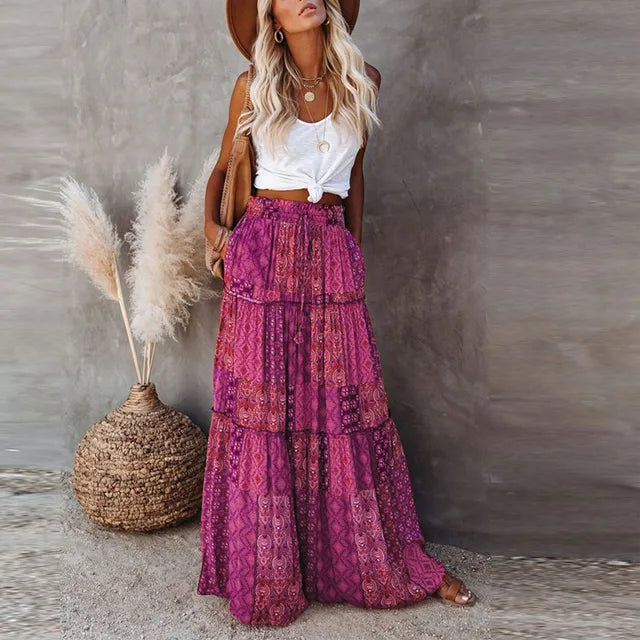 Stunning Bohemian Maxi Skirt for Effortless Style